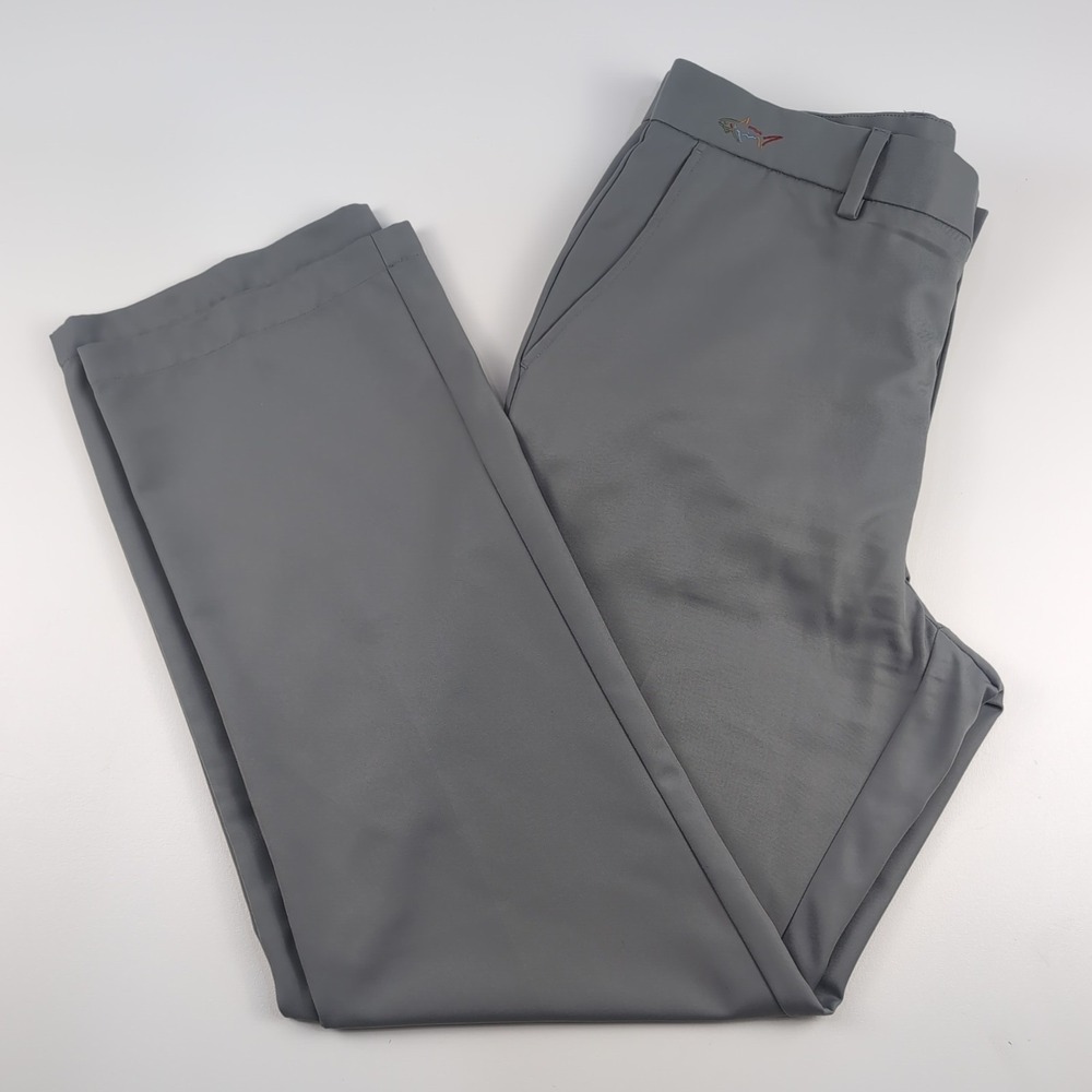 Greg Norman Men's Performance Golf Pants 34x32 Regular Fit Straight Leg Gray